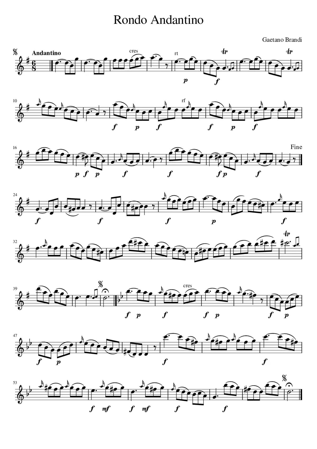 Rondo Andantino - Page 1
