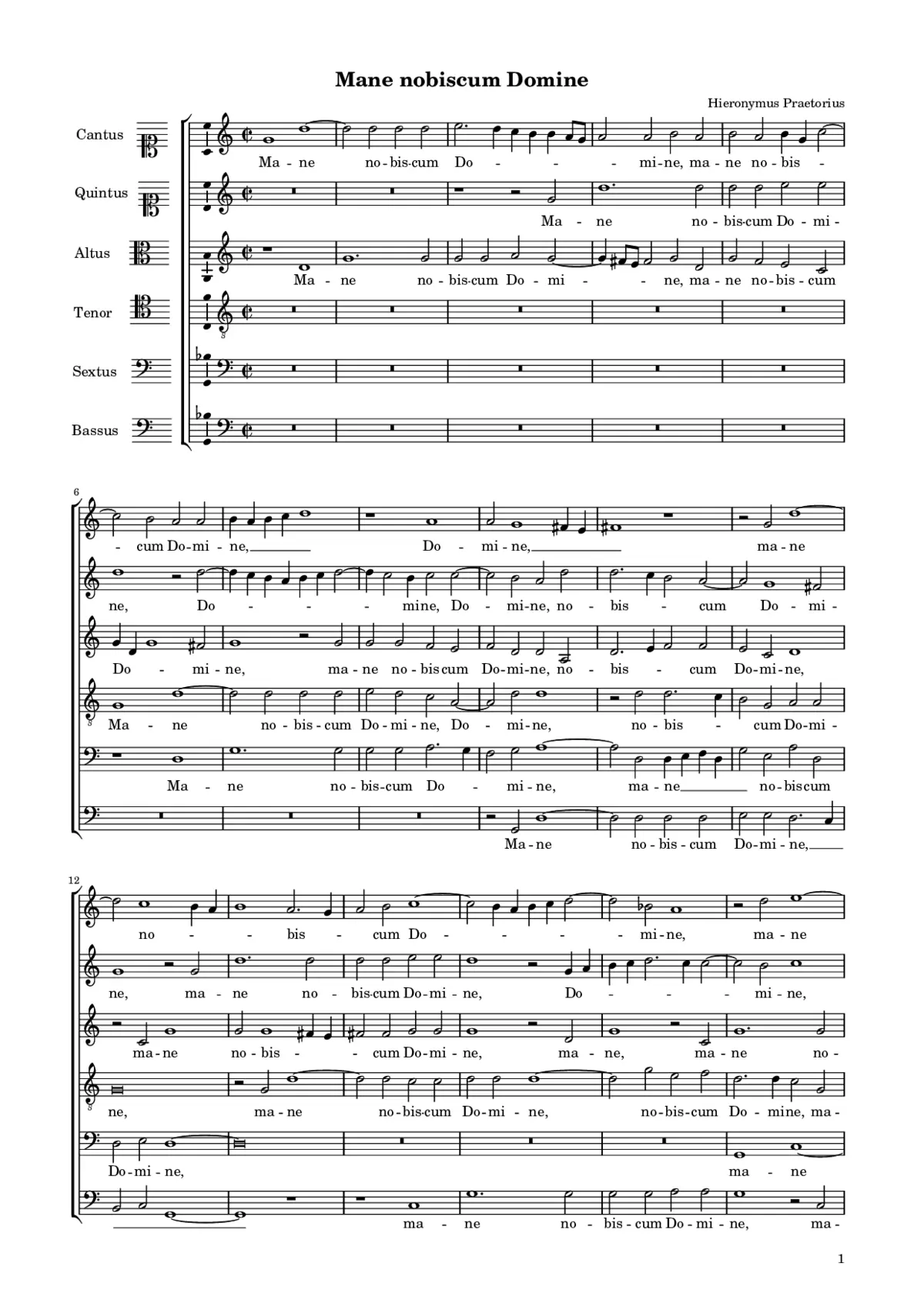 Mane nobiscum Domine - Page 1