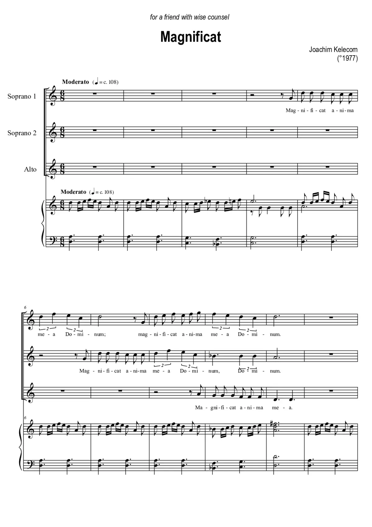 Magnificat - Page 1