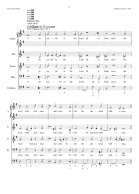 Jubilate in E minor