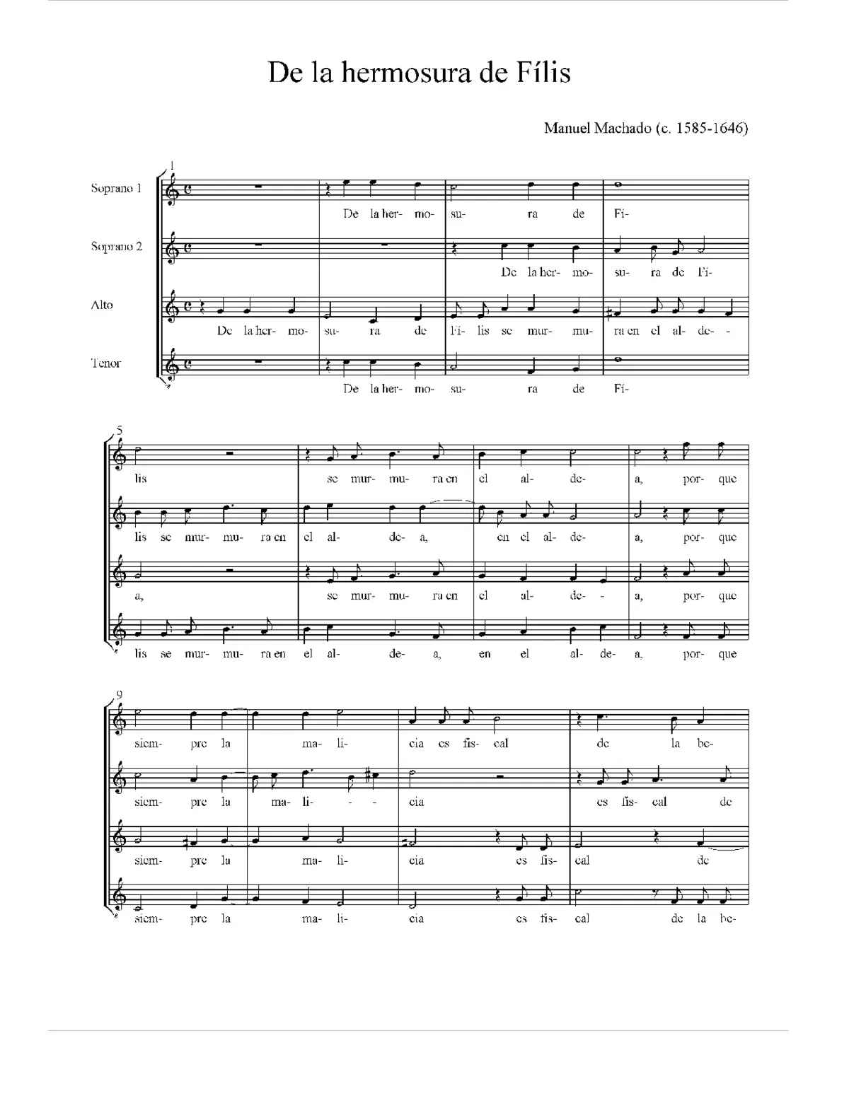 De la hermosura de Fílis - Page 1