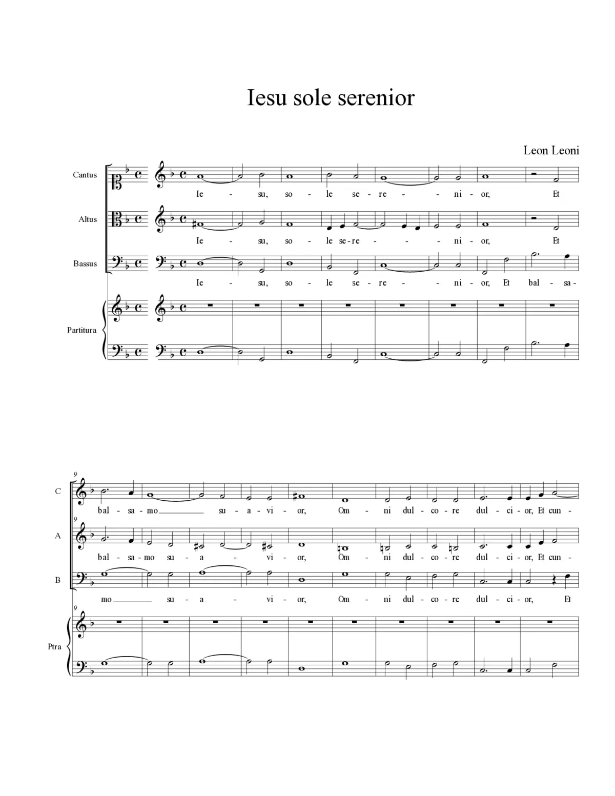 Iesu sole serenior - Page 1
