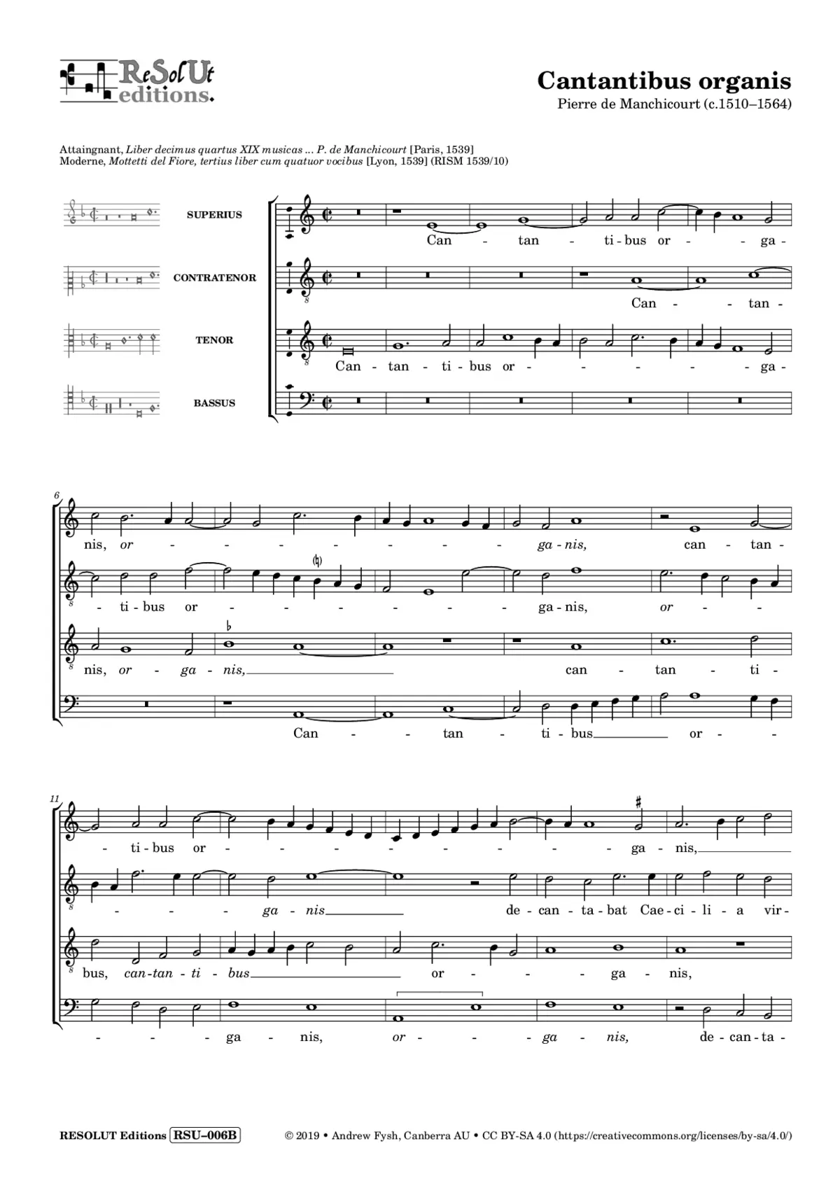 Cantantibus organis - Page 1