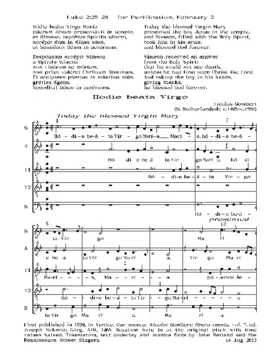 Hodie Beata Virgo Maria