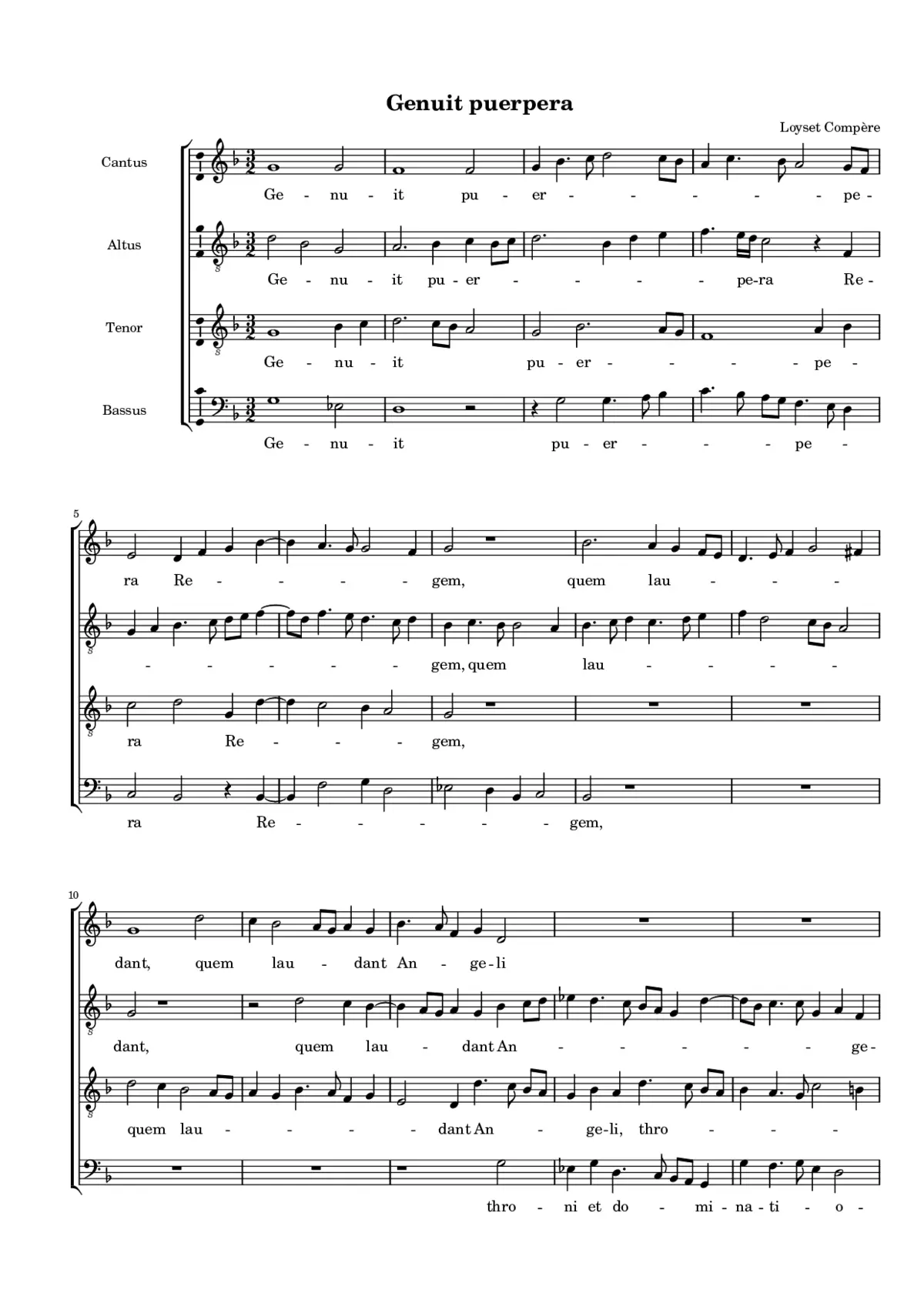 Genuit puerpera - Page 1