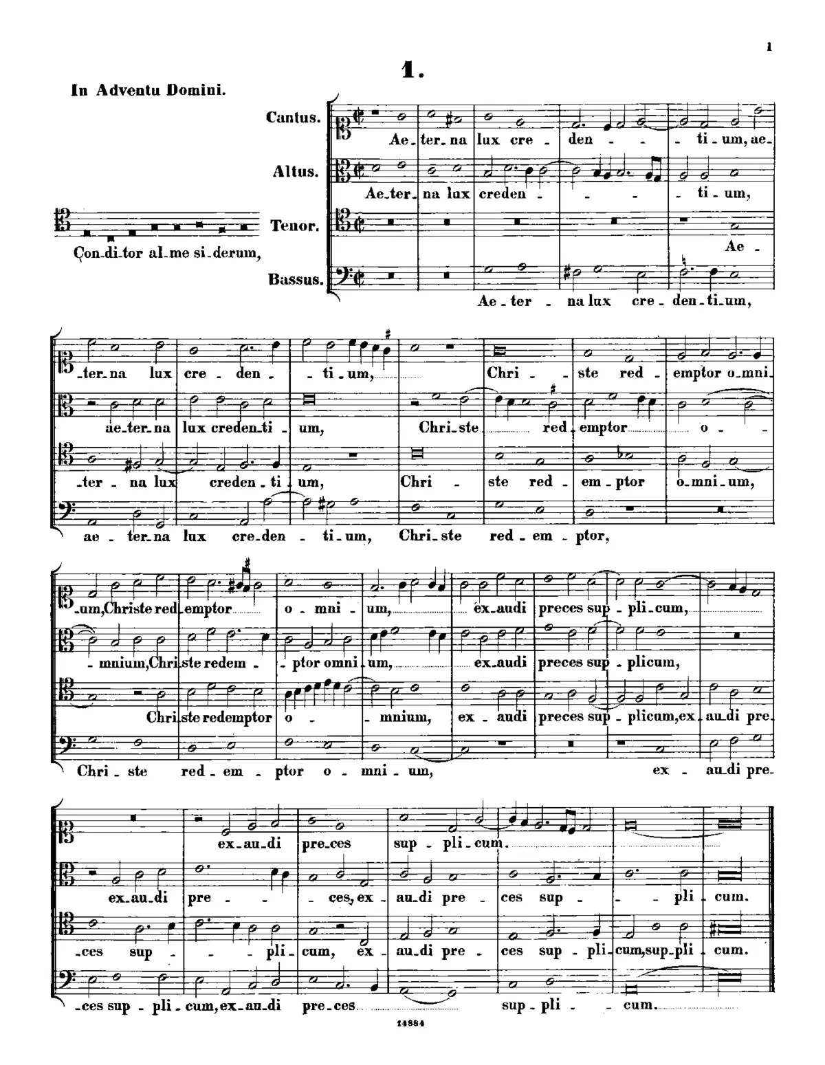 Conditor alme siderum - Page 1