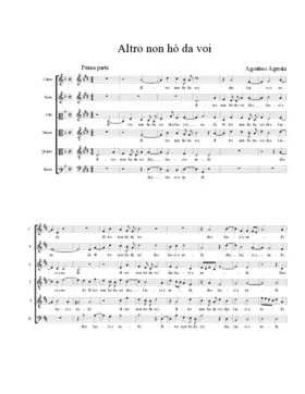 Altro non hò da voi