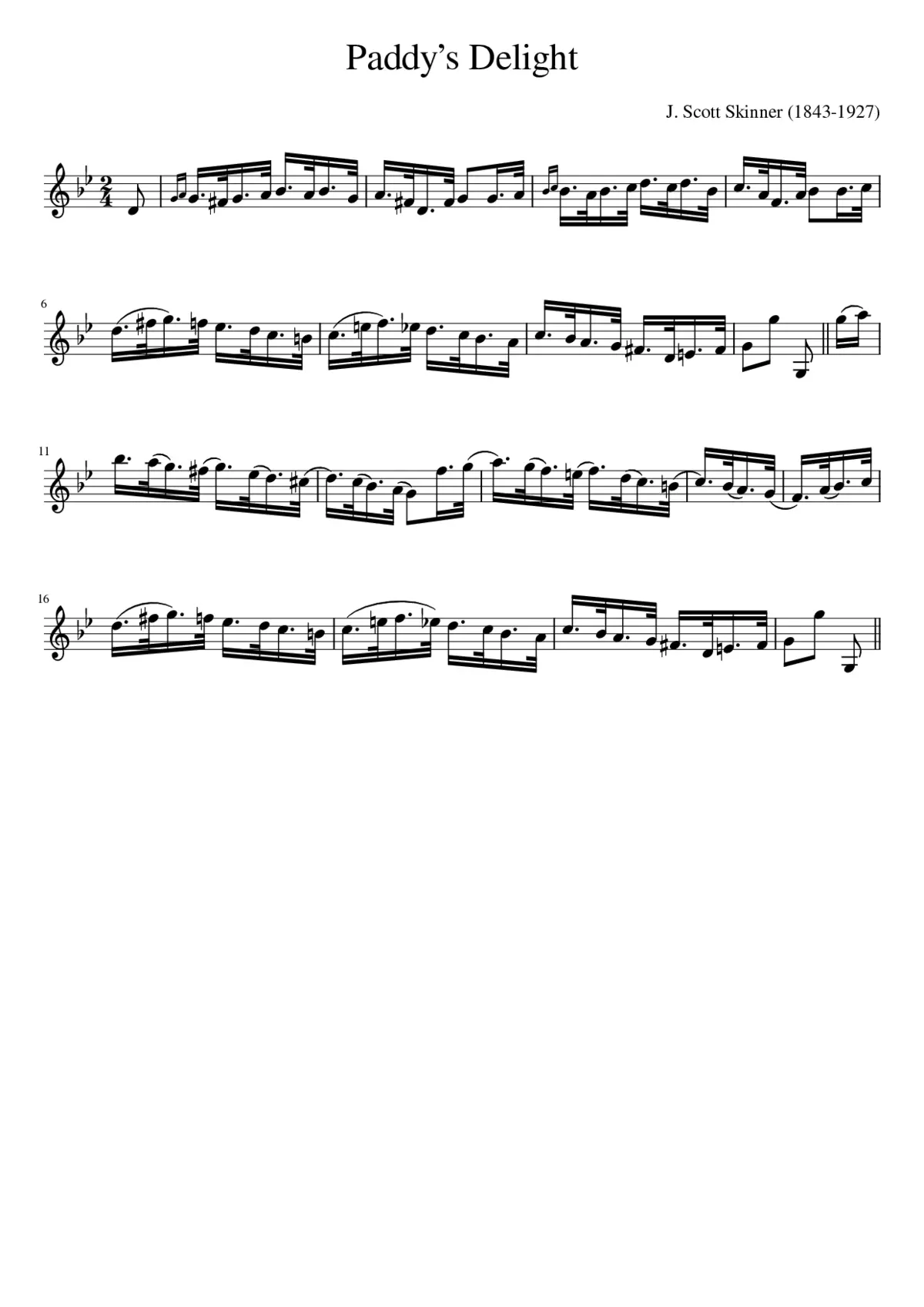 Paddys Delight - Page 1