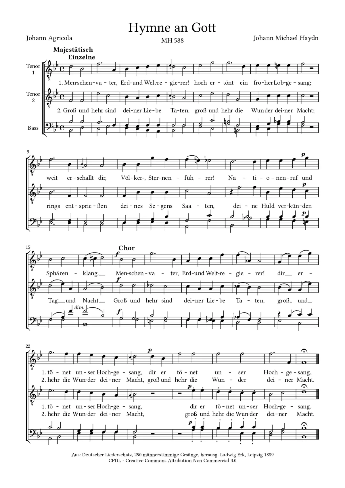 Hymne an Gott - Page 1
