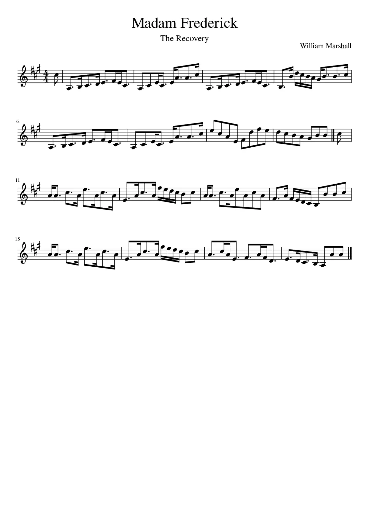 Madam Frederick - Page 1