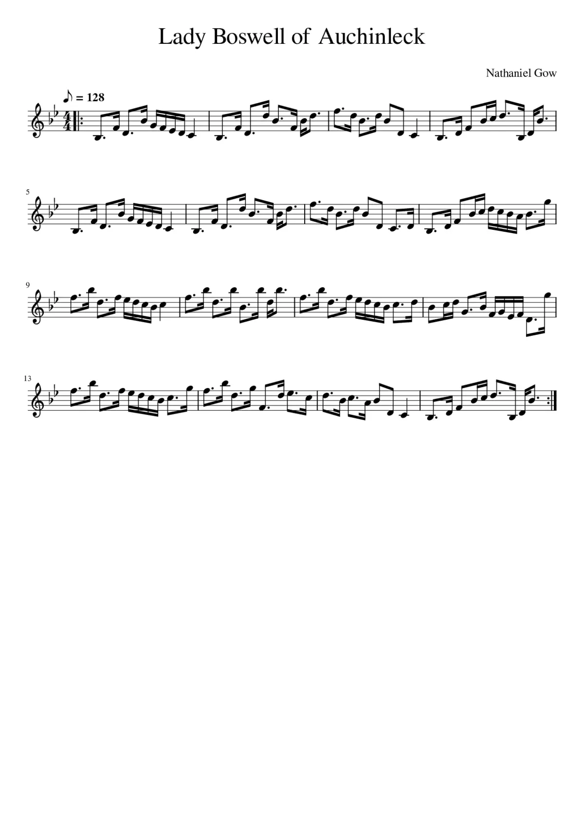 Lady Boswell of Auchinleck - Page 1