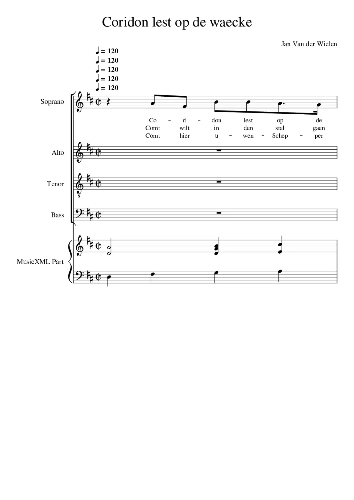 Coridon lest op de waecke - Page 1