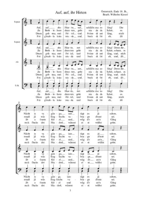 Auf, auf, ihr Hirten