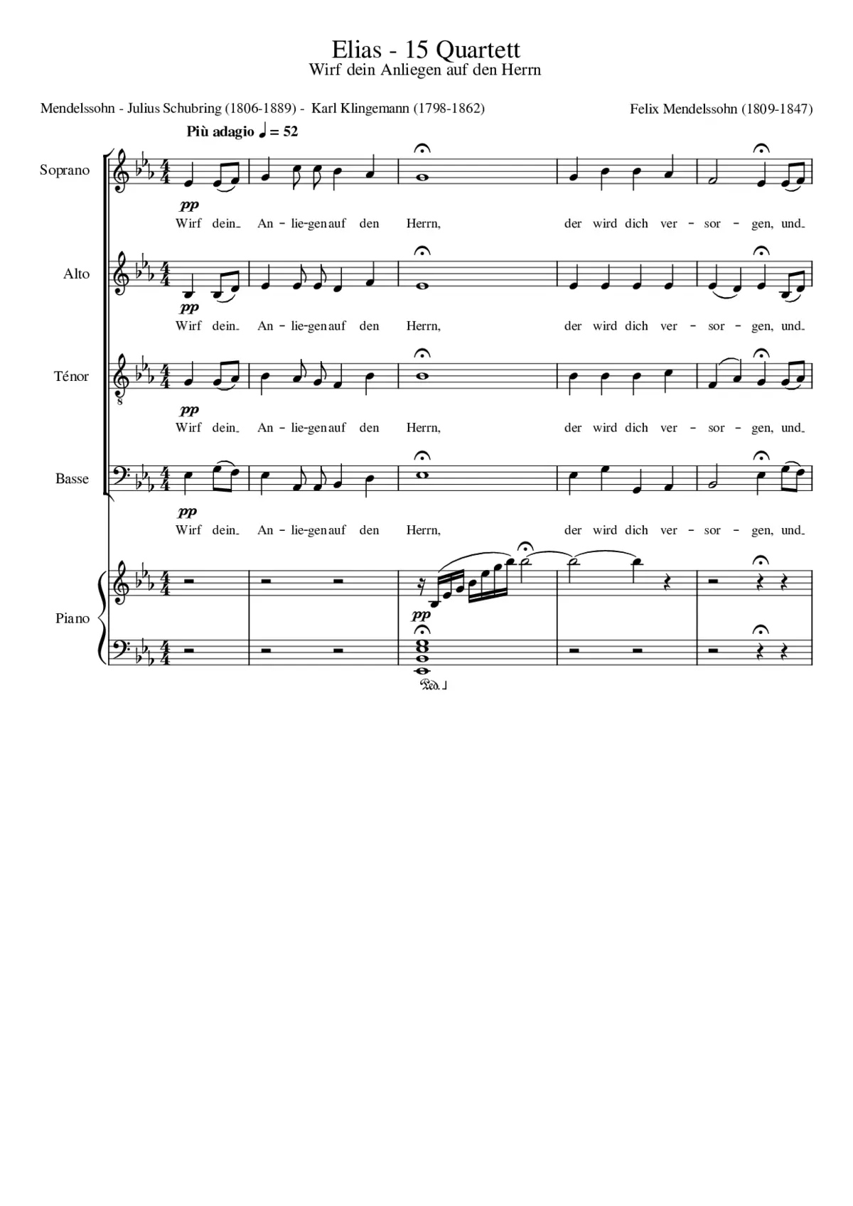 Elijah [Elias] Op. 70 - Page 1