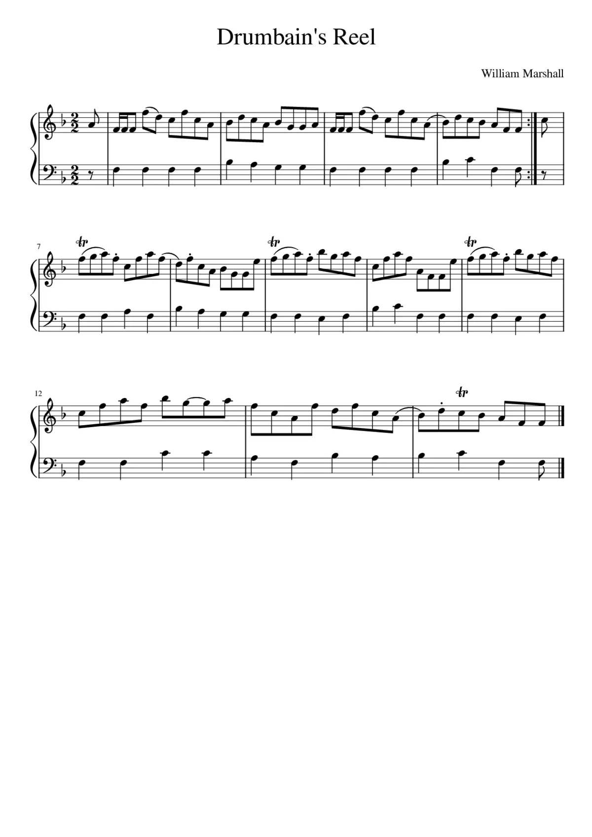 Drumbain's Reel - Page 1