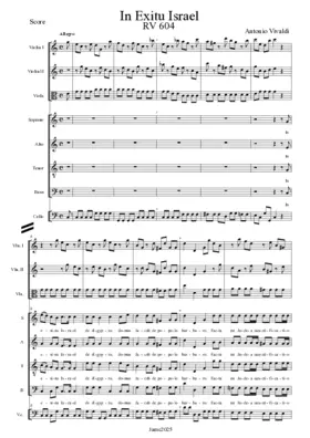 In exitu Israel, RV 604