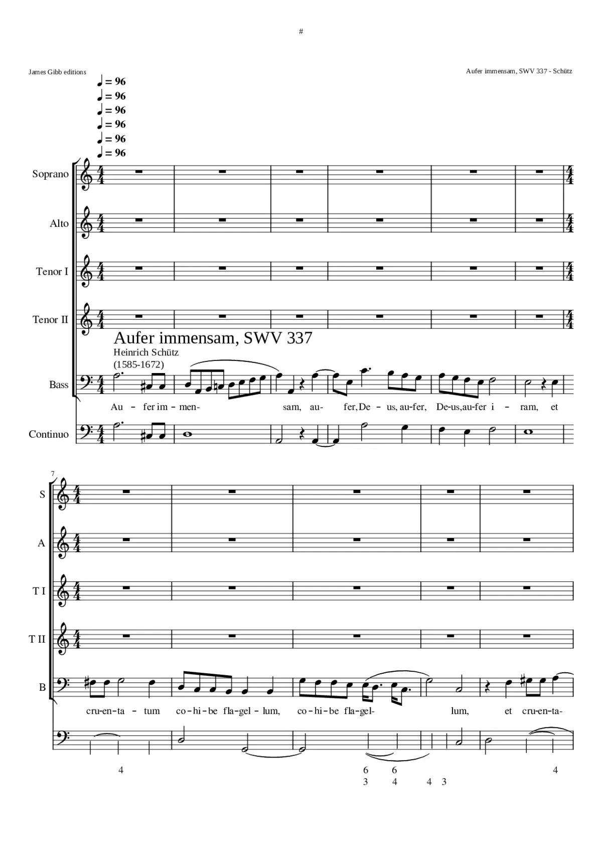 Aufer immensam SWV 336 - Page 1