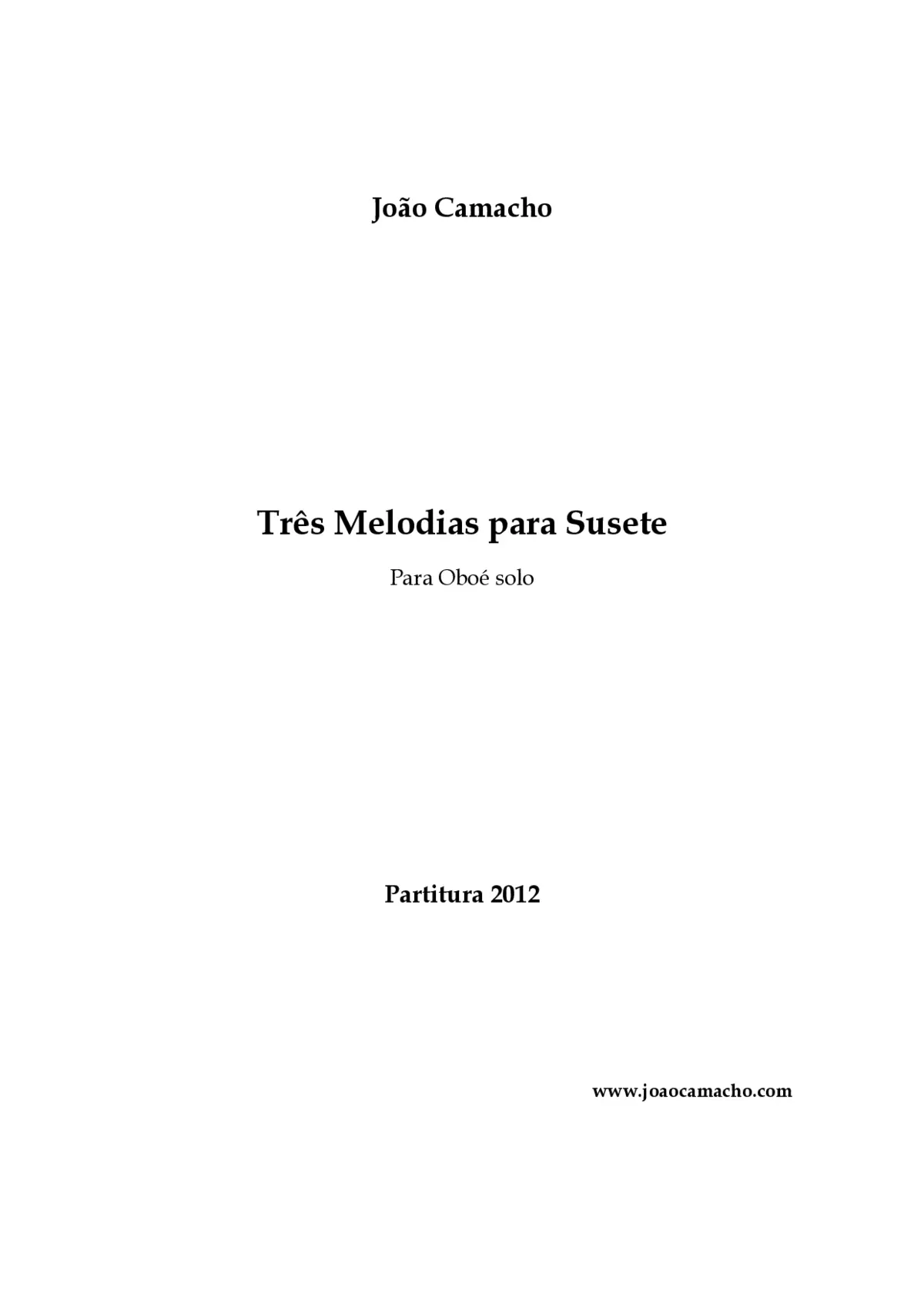 3 Melodies for Susete - Page 1