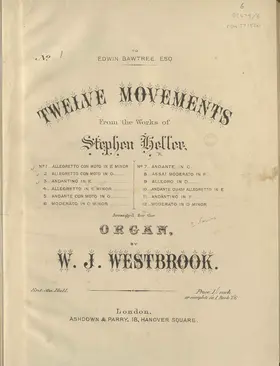 12 Movements from the Works of Stephen Heller, Series 1