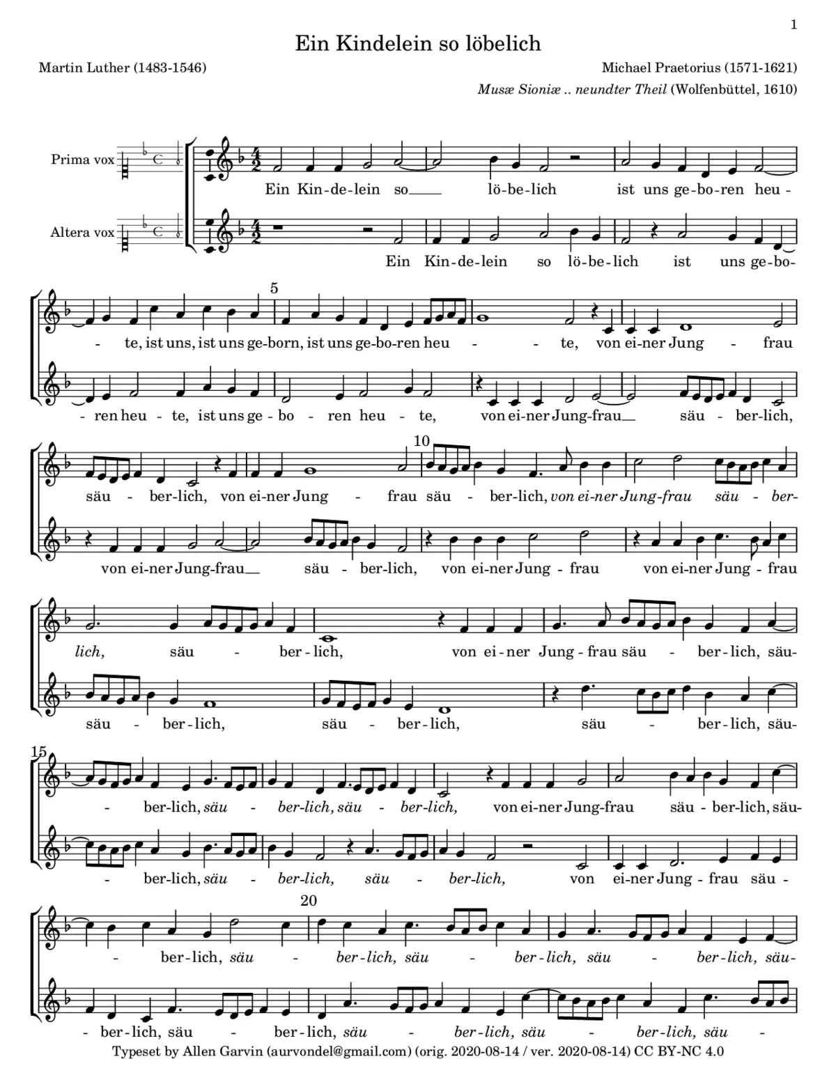 Ein Kindelein so löbelich a 2 - Page 1