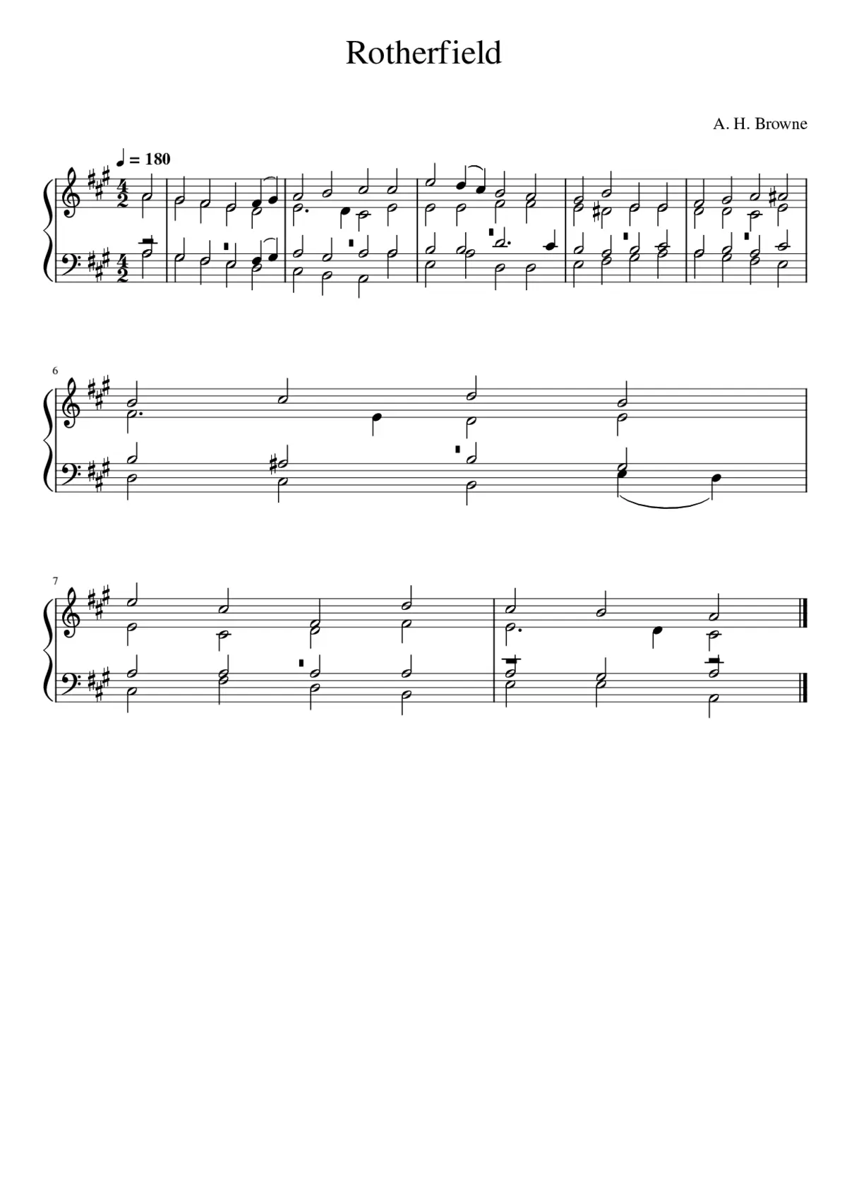 Rotherfield - Arthur Henry Brown - Page 1