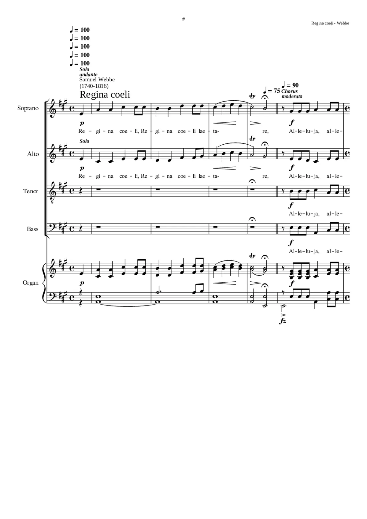 Regina coeli - Page 1