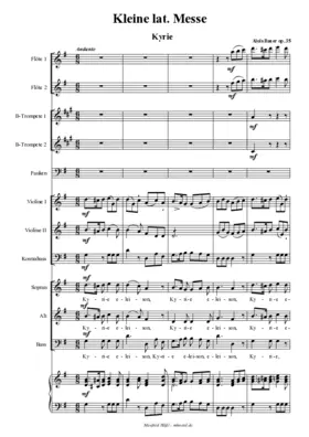 Kleine lateinische Messe, Opus 35