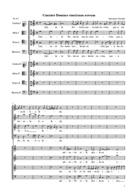 Cantate Domino canticum novum
