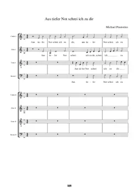 Aus tiefer Not schrei ich zu dir a 8