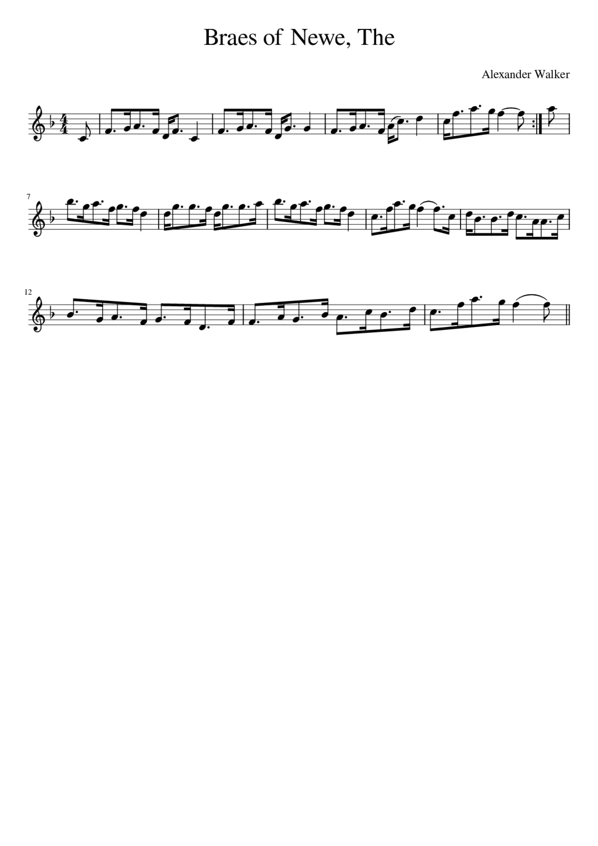 The Braes of Newe - Page 1