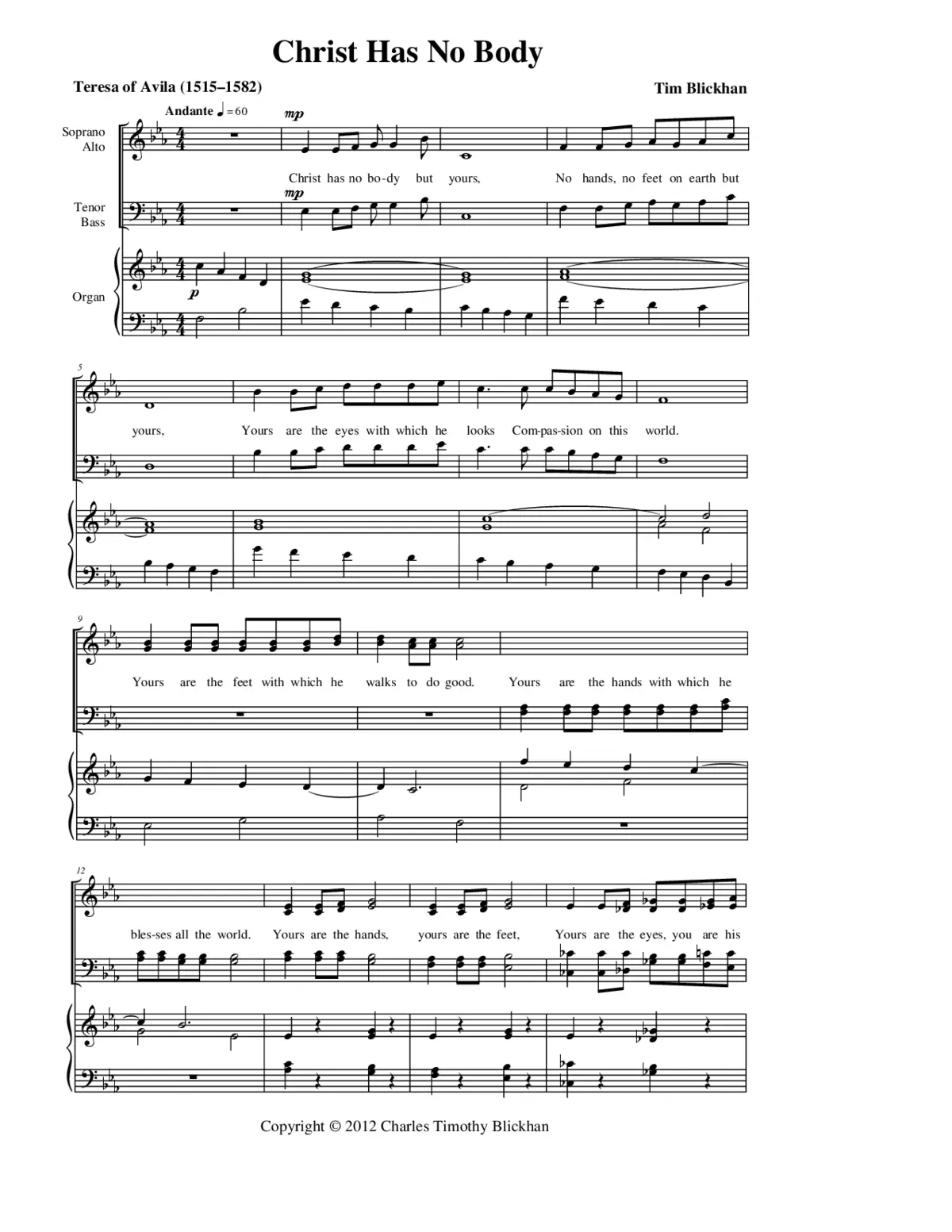 Christ has no body - Page 1