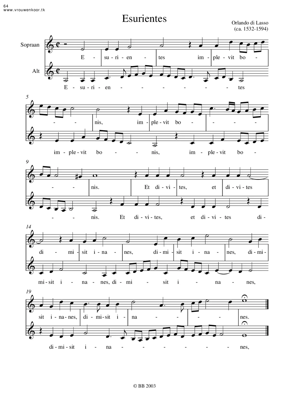 Esurientes implevit bonis II - Page 1