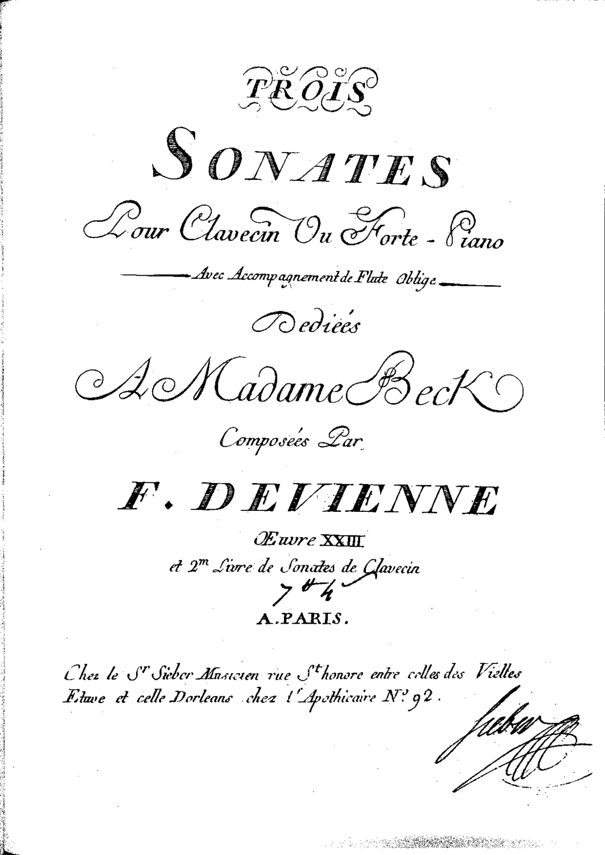 3 Flute Sonatas - Page 1