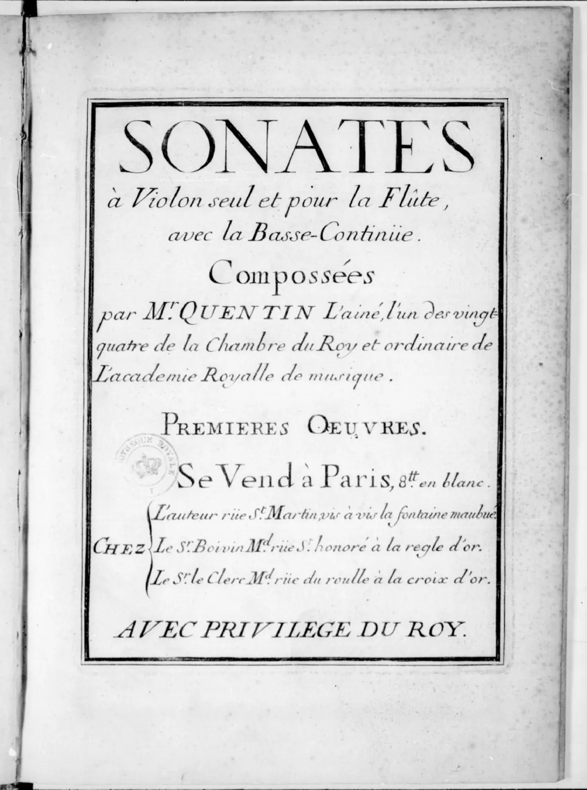 10 Sonatas, Op.1 - Page 1