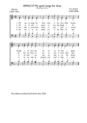 My spirit longs for thee