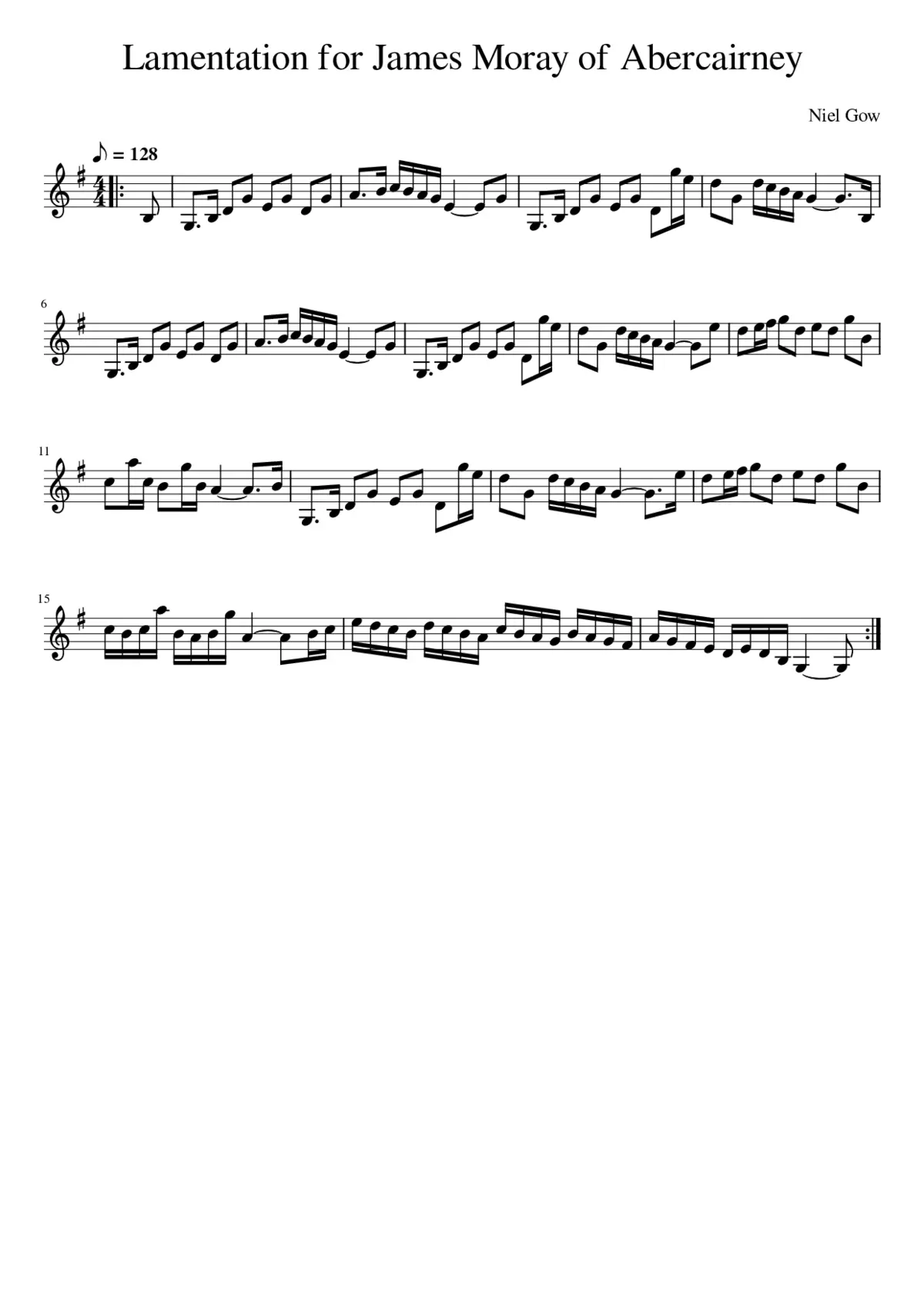 Lamentation for James Moray of Abercairney - Page 1