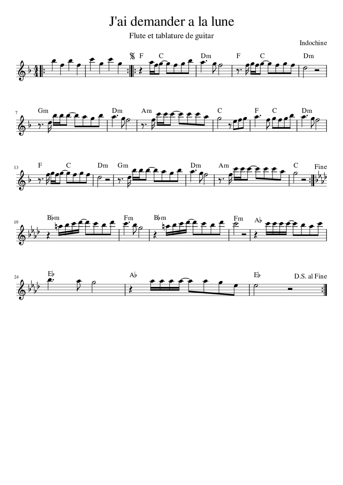 j'ai demander à la lune - Page 1