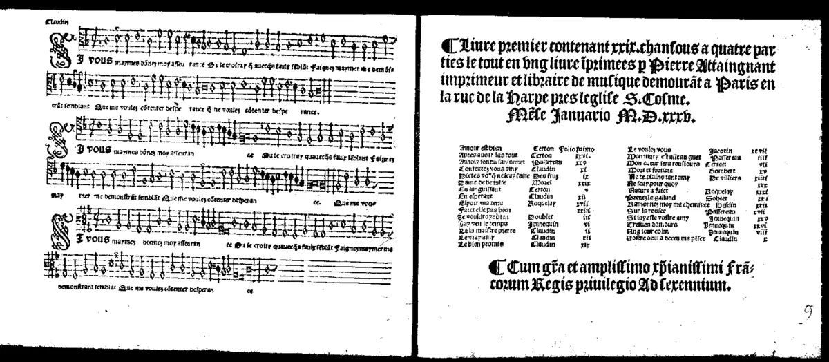 29 Chansons nouvelles, Livre 1 - Page 1
