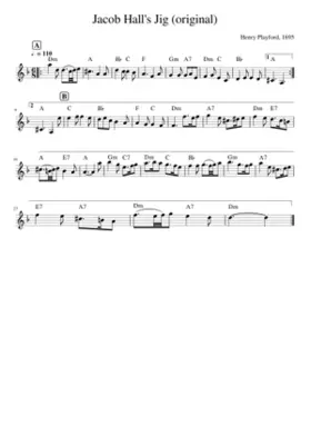 Jacob Hall's Jig (original)