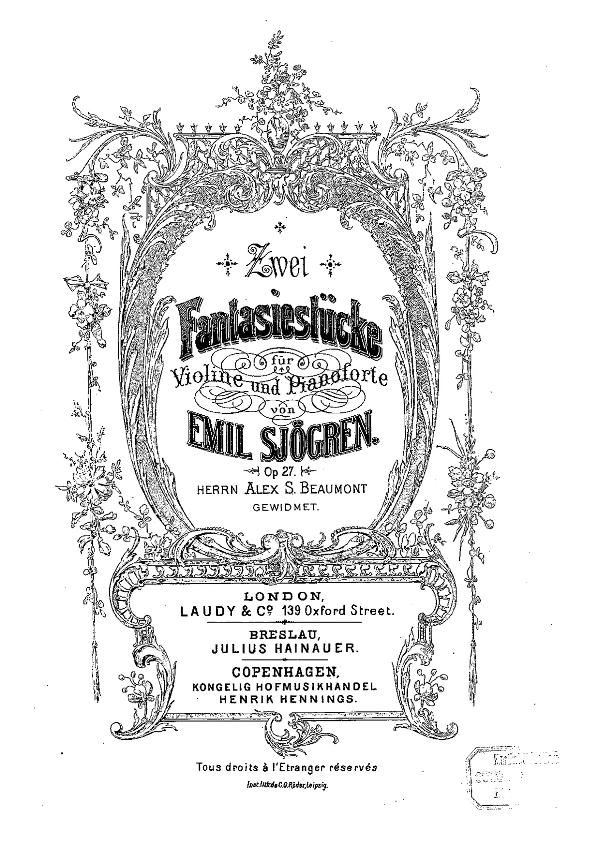 2 Fantasiestücke - Page 1