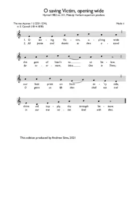 O saving Victim, opening wide