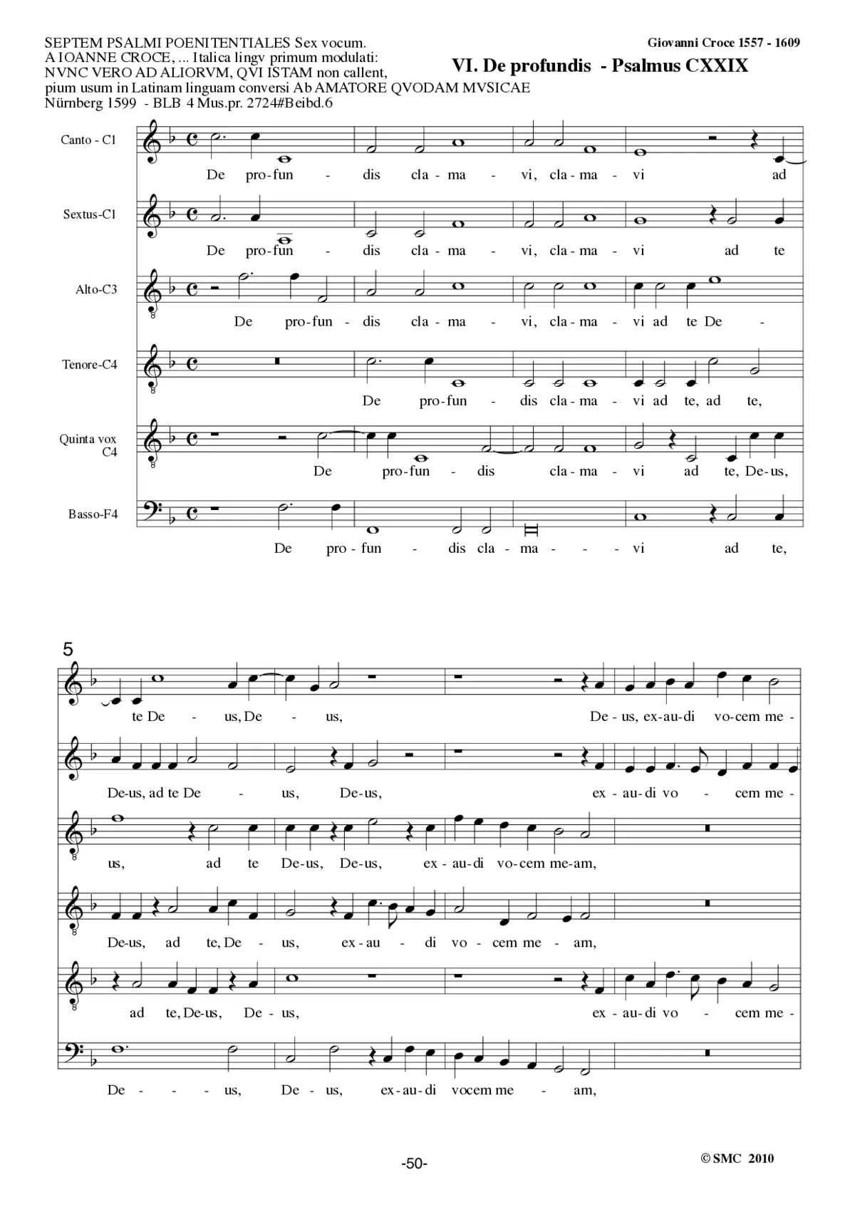 De profundis clamavi - Page 1