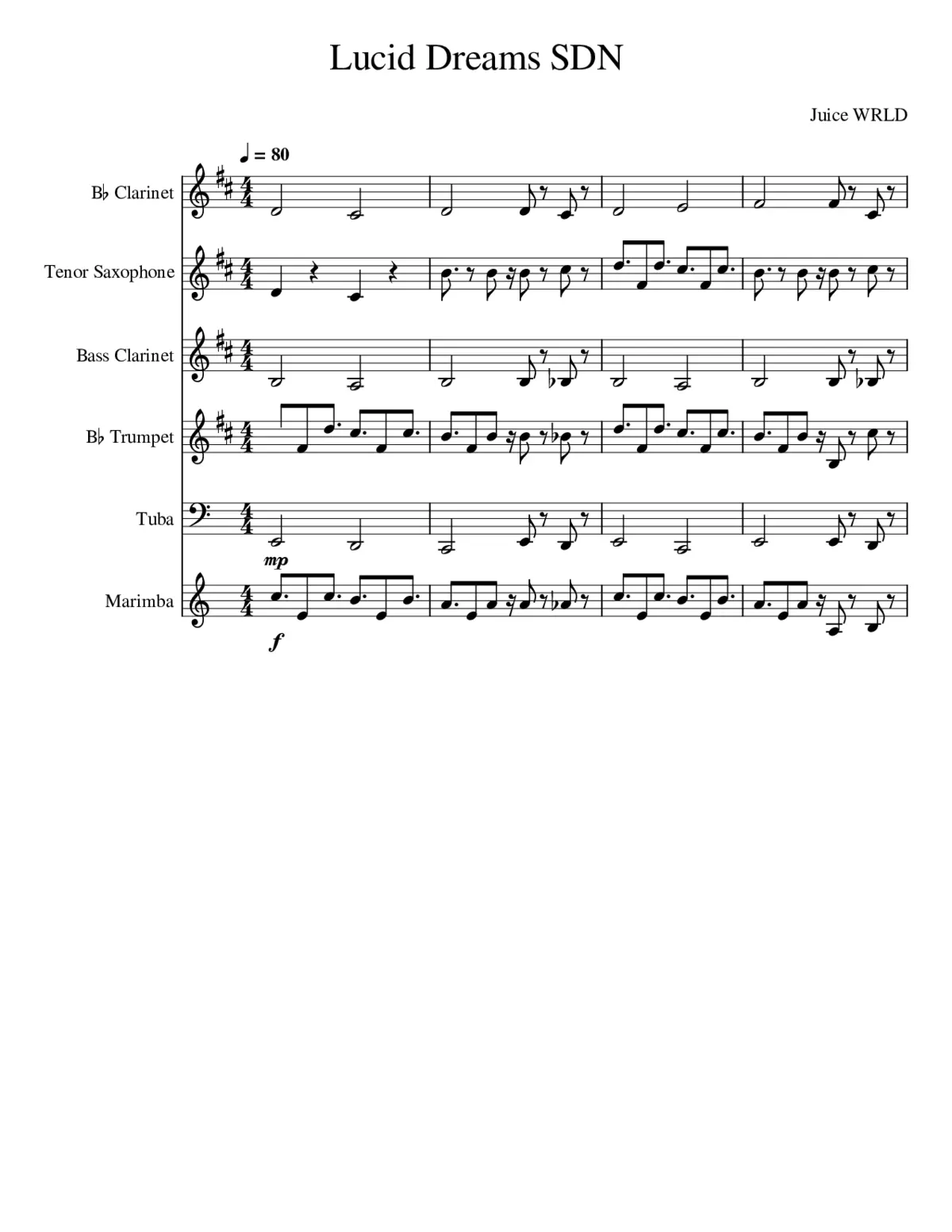 lucid dreams - Page 1