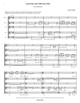Lully lulla, thou little tiny child