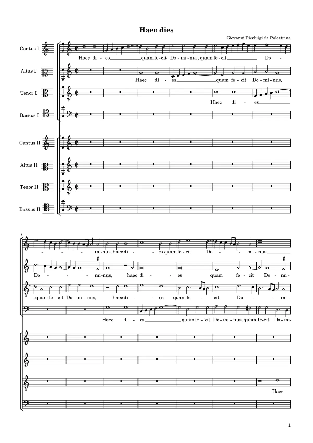 Haec dies a 8 - Page 1