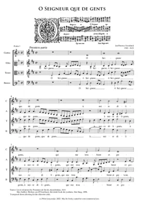 Pseaume 3 - O Seigneur que de gents