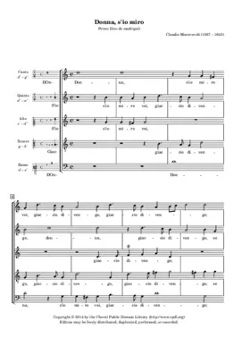 Donna, s'io miro voi, giaccio divengo