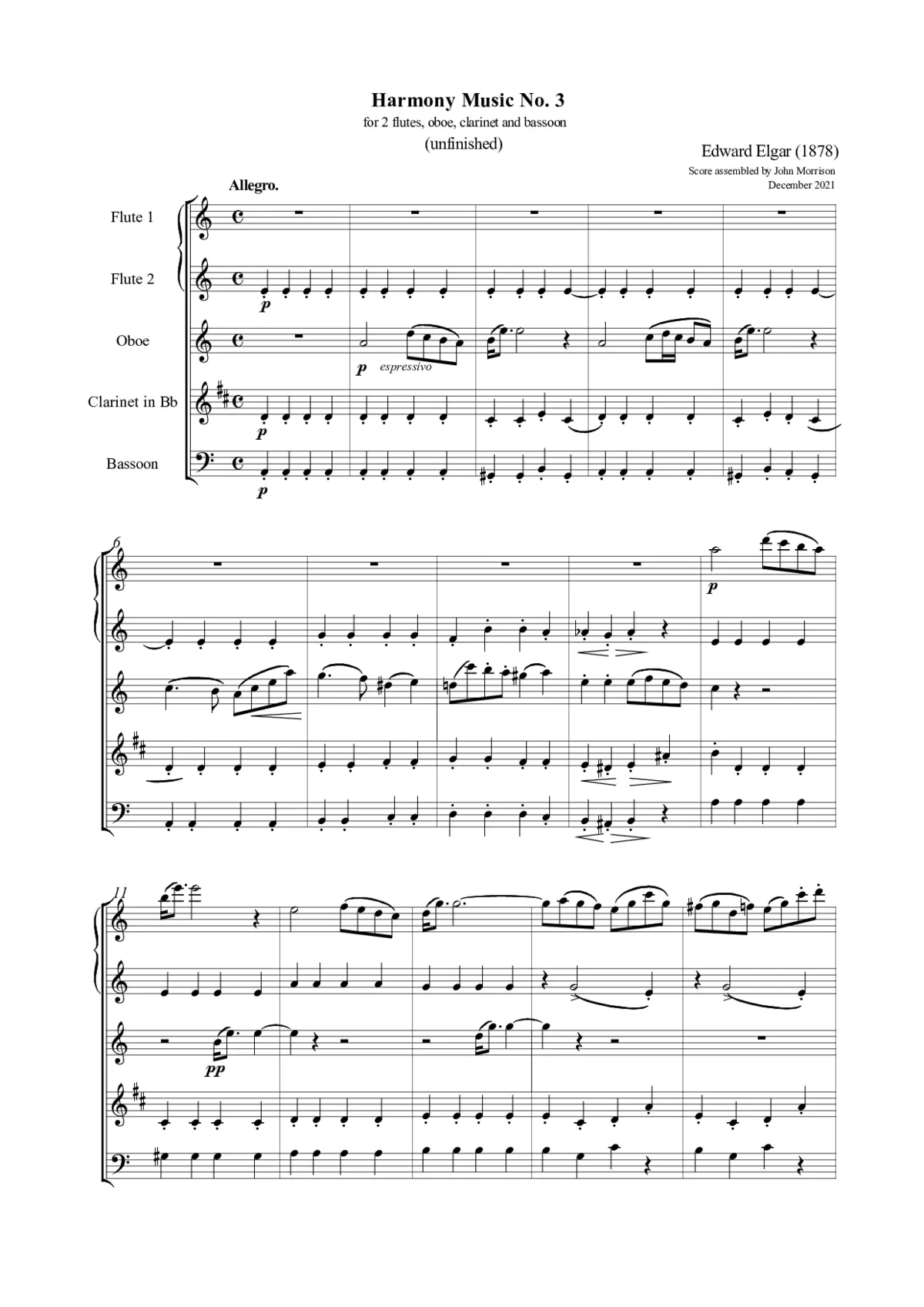 Harmony Music No.3 - Page 1