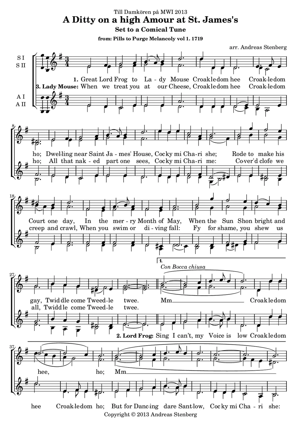 A ditty on a high amour at St. James - Page 1