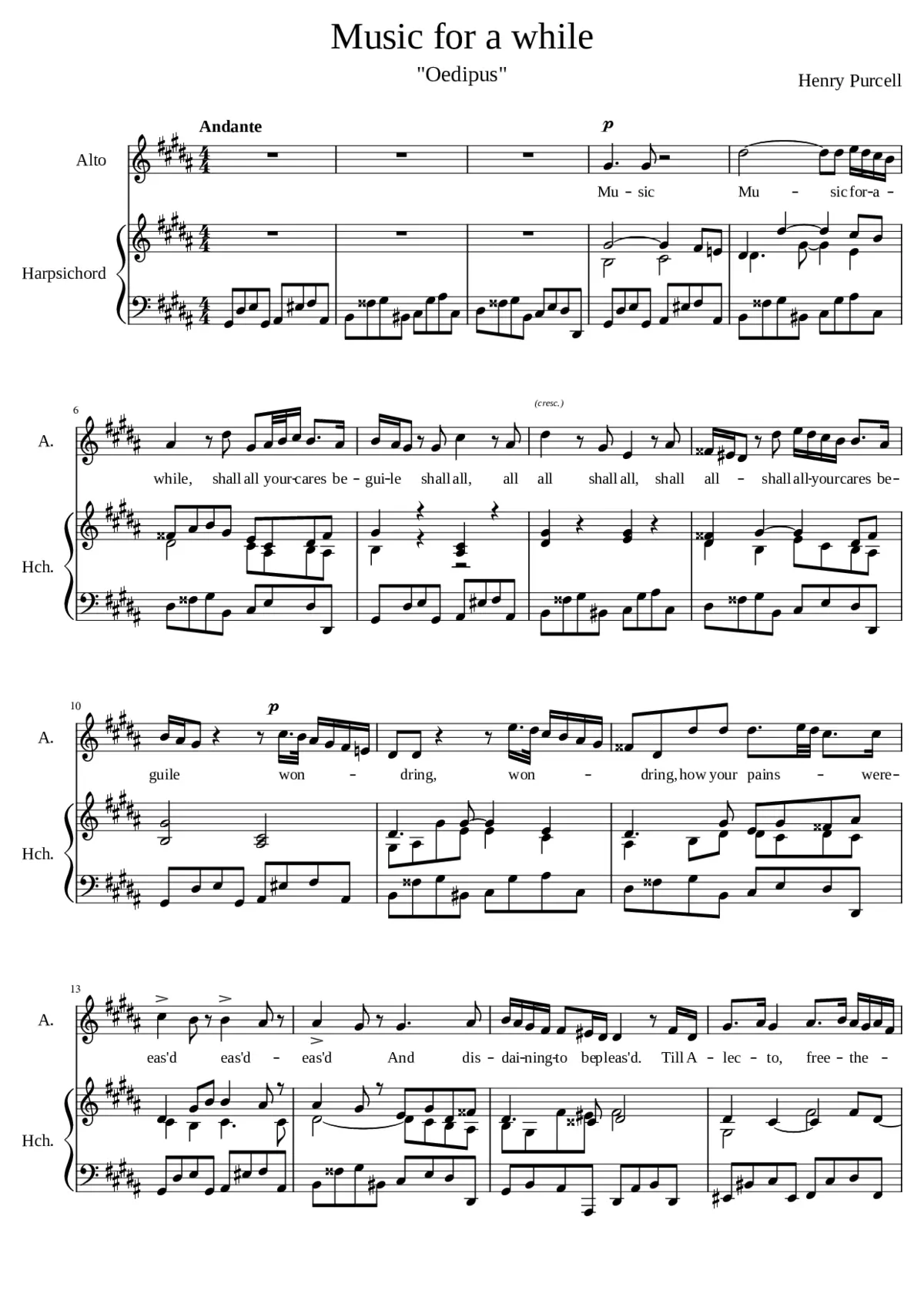 Trio Sonata in B-flat major Z.791 - Page 1